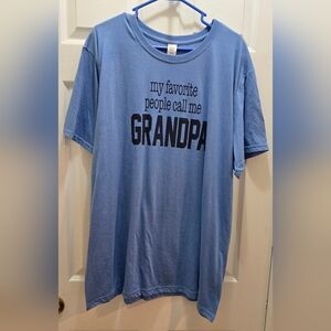 Grandpa Blue Graphic Men's Shirt Xxl